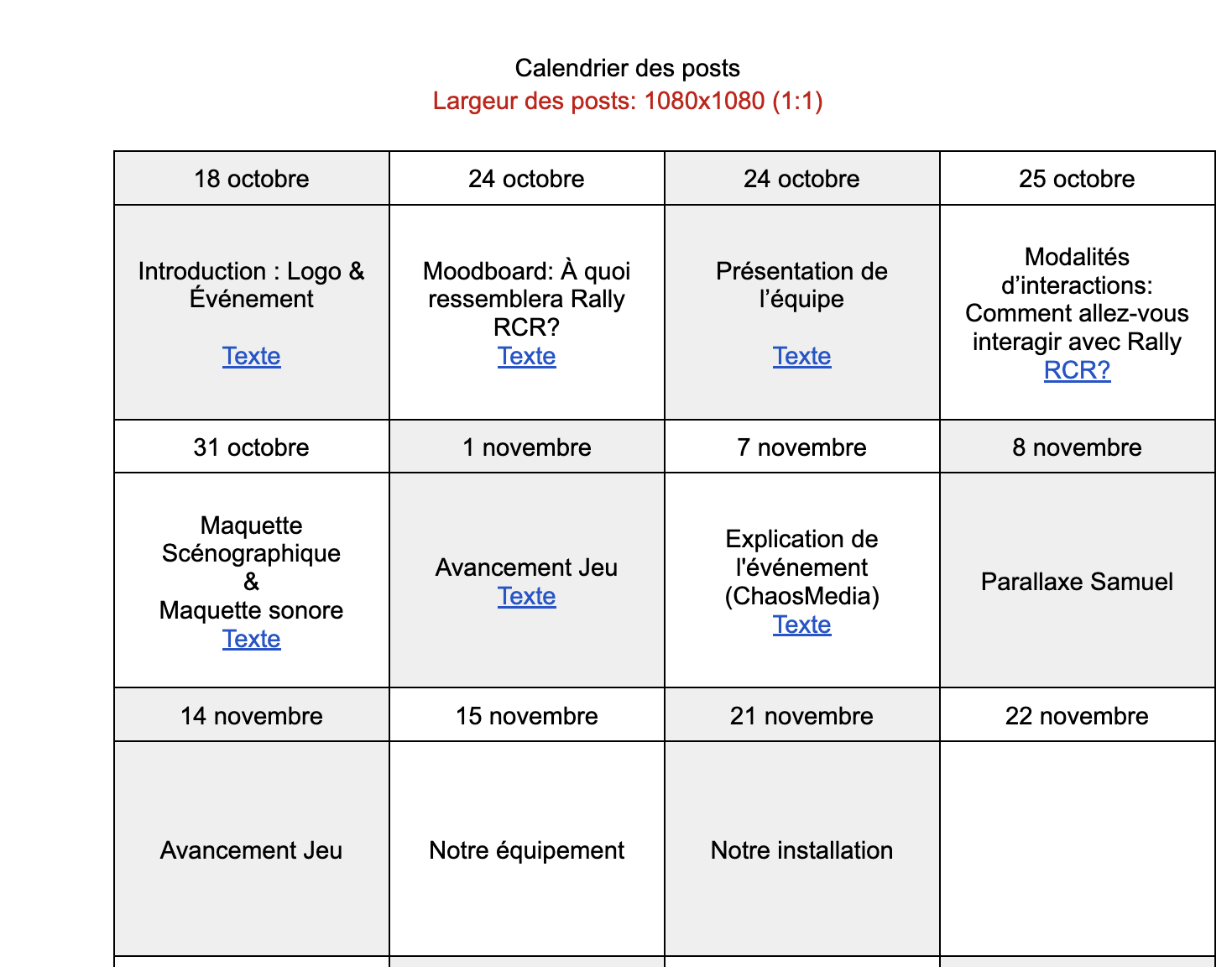 Image calendrier